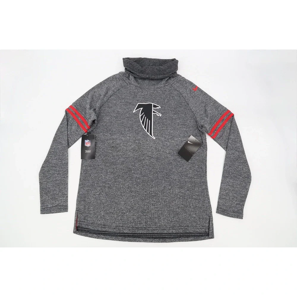 Atlanta Falcons Nike Womens Small Historic Marks Long Sleeve Funnel Sweatshirt